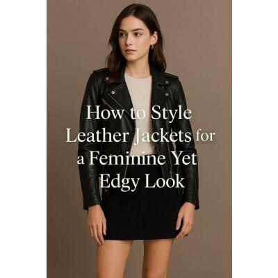 How to Style Leather Jackets for a Feminine Yet Edgy Look