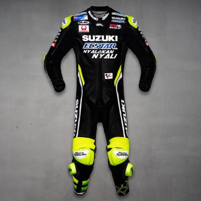 Andrea Iannone Suzuki MotoGP 2018 Leather Suit Black