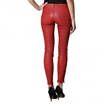 Red Leather Pants For Ladies
