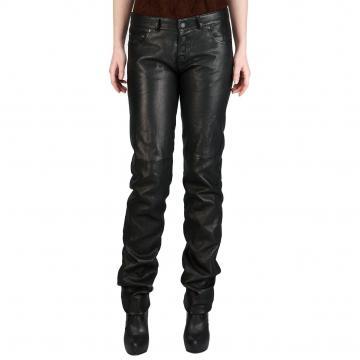 High Rise Leather Pants