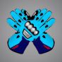 Blue Motorbike Gloves