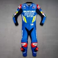Alex Rins Suzuki MotoGP 2019 Suit front view