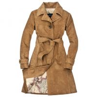 Amelia Earhart’s Leather Trench Coat Ladies front view