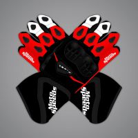 Black Leather Riding Gloves