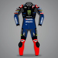 Fabio Quartararo Yamaha MotoGP Racing Suit 2024 front view