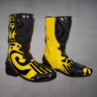 Yellow Moto Boots