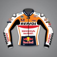 Joan Mir Honda Repsol Jacket Leather MotoGP 2023 front view