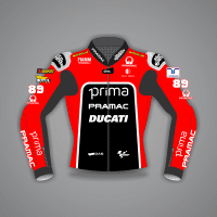 Jorge Martin Ducati Pramac Jacket British GP 2024 front view