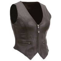 motorcycle leather vest