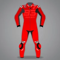 Red Motorcycle Leathers