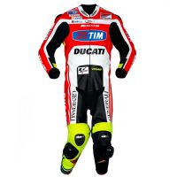 Valentino Rossi Ducati MotoGP 2011 Leathers front view