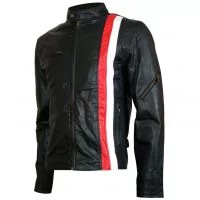 X-Men Cyclops Biker Style Leather Jacket front view